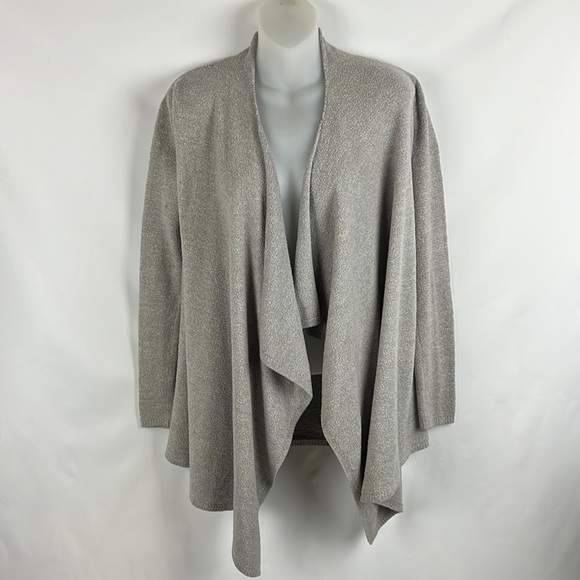 Barefoot Dreams Gray Cardigan Sweater Wrap Long Sleeve Size S/M - Picture 1 of 7